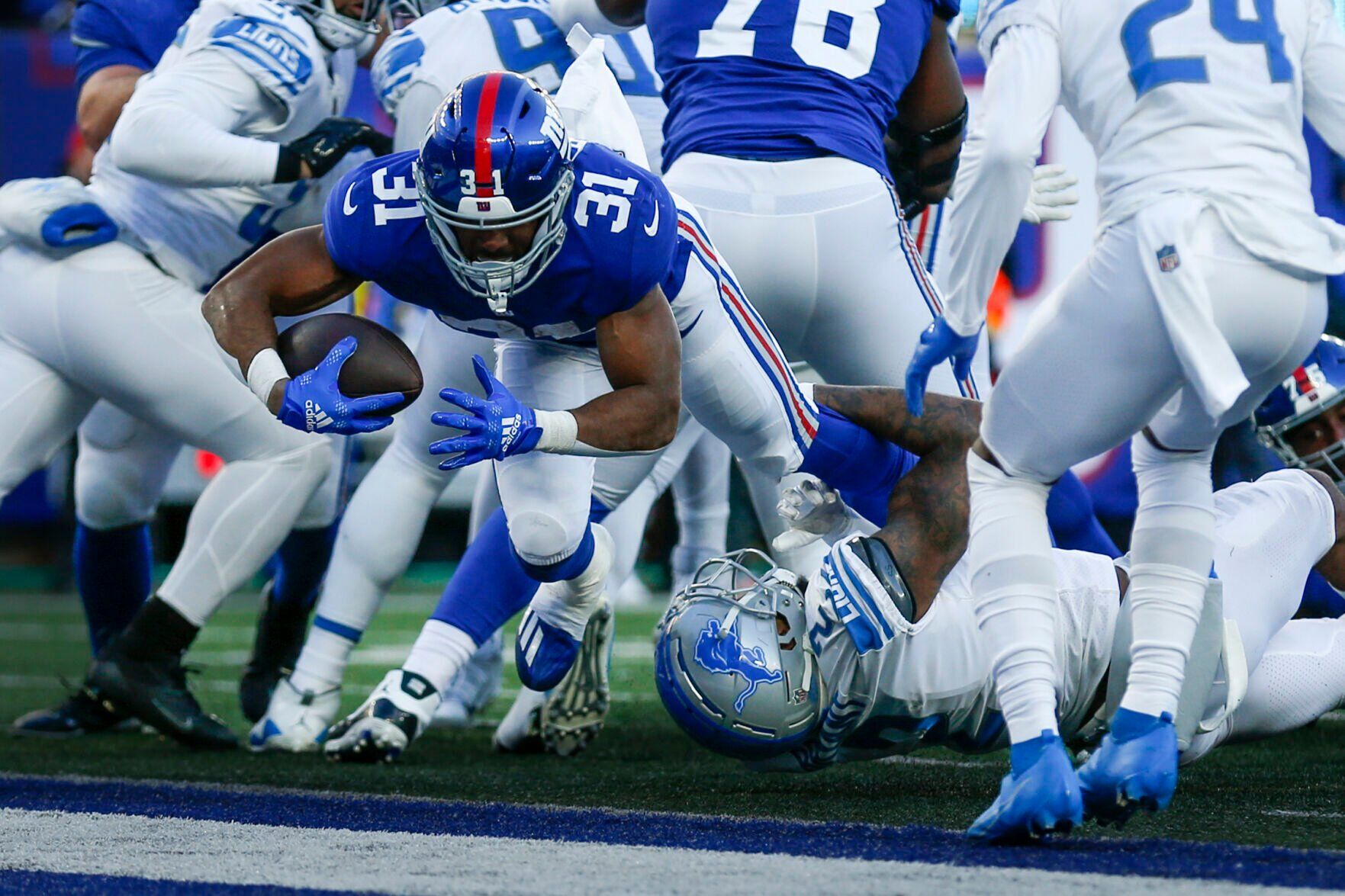 APTOPIX Lions Giants Football